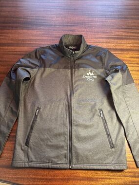 Smoothie King Men's Charcoal Grey Windbreaker Jacket